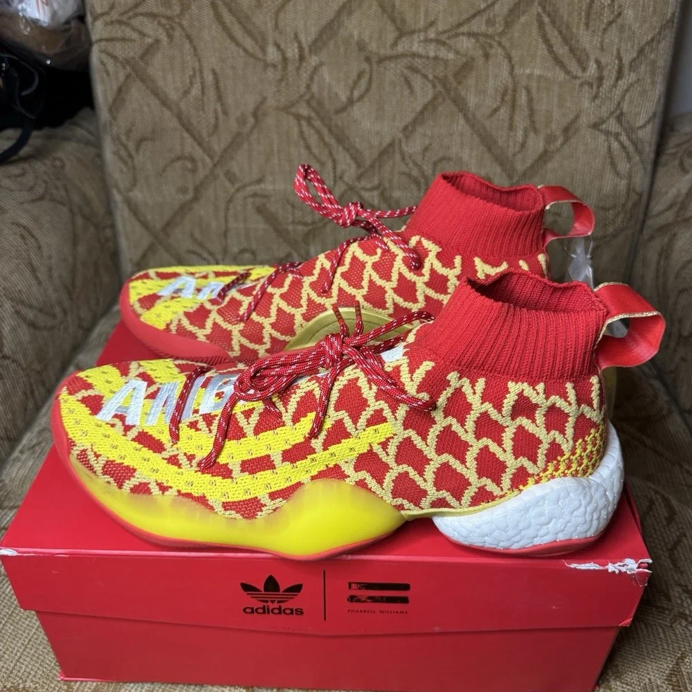 Adidas Pharrell x Crazy BYW Chinese New Year Sneakers Men's 10.5 Ambition EE8688